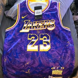 Lebron James MVP Rookie Lakers Jersey kids large
